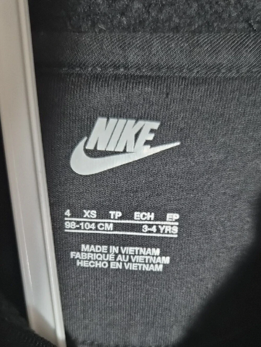 Nike Kids Black Hoodie & Black Leggings with Gold Swoosh